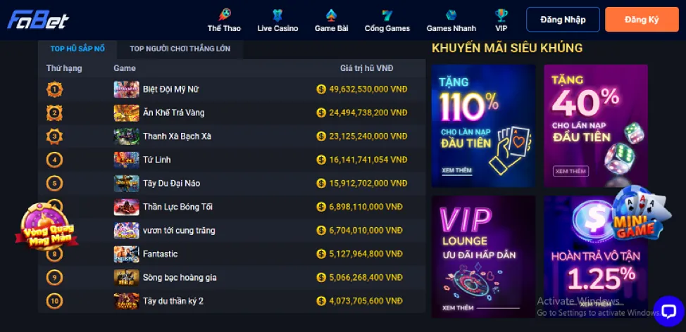 Hướng dẫn đăng ký và nạp tiền tại 33win1